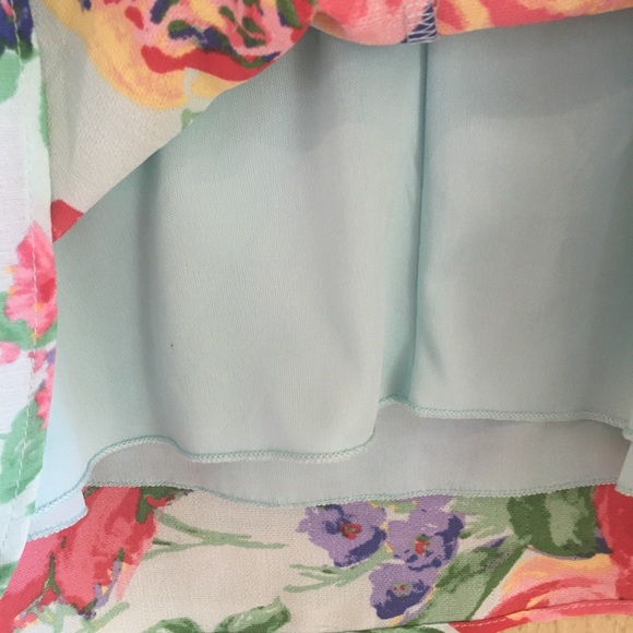 EVERLY Floral Print Bright High Neck Dress - Picture 10 of 10